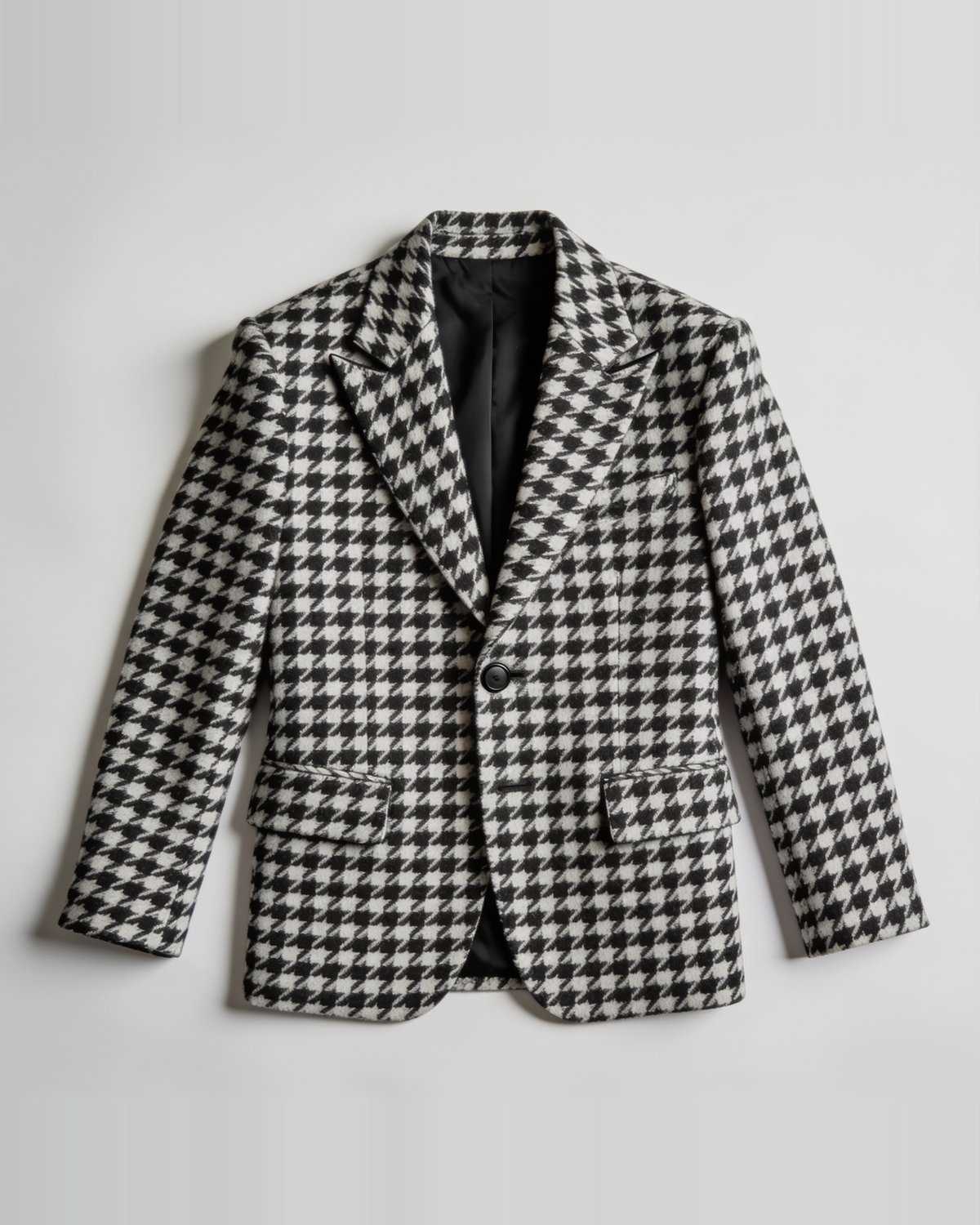 Houndstooth cashmere sport coat