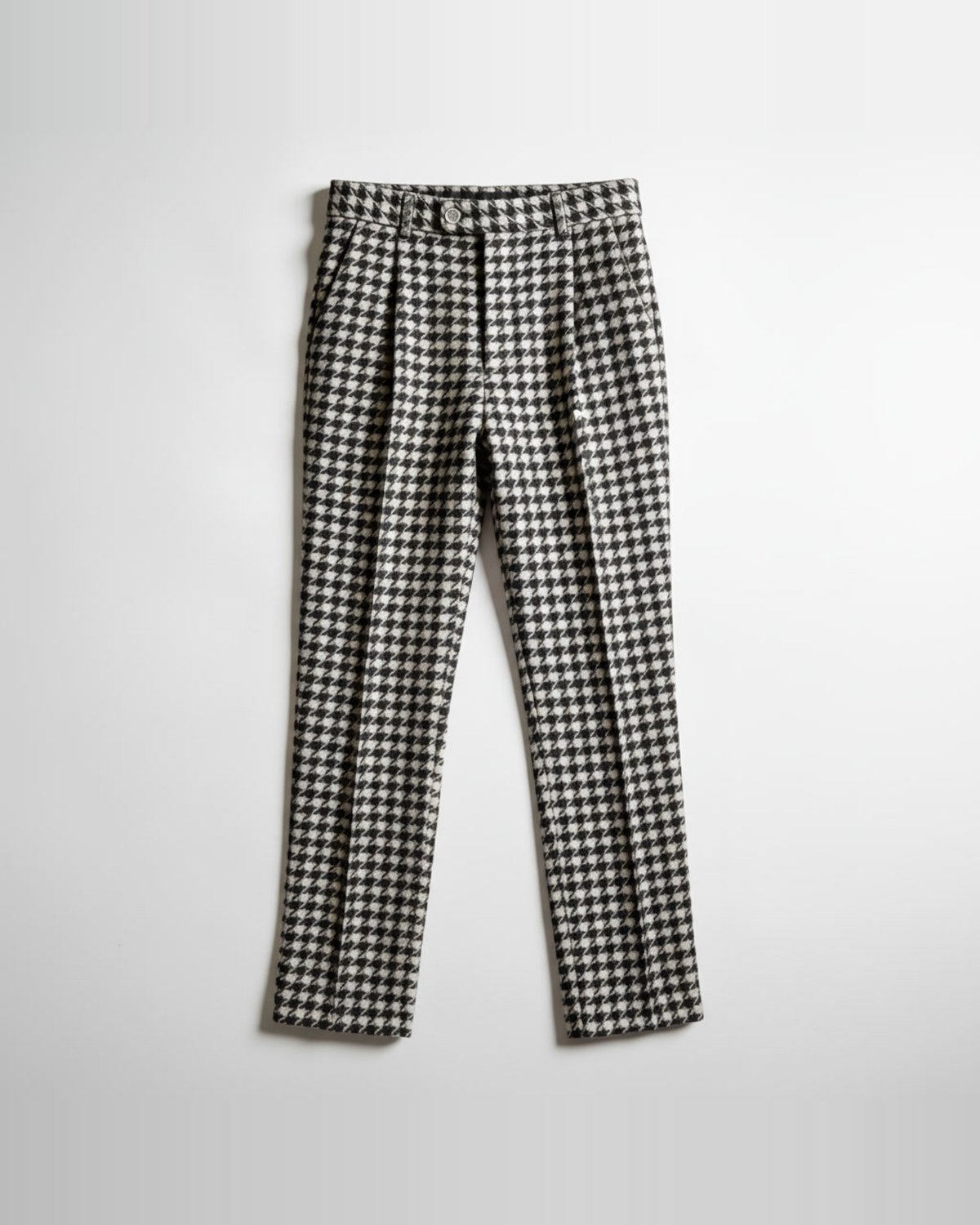 Houndstooth cashmere trouser
