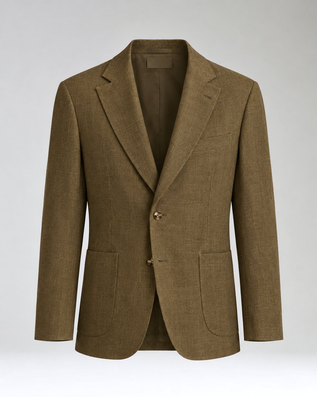 Olive wool and cashmere sport coat